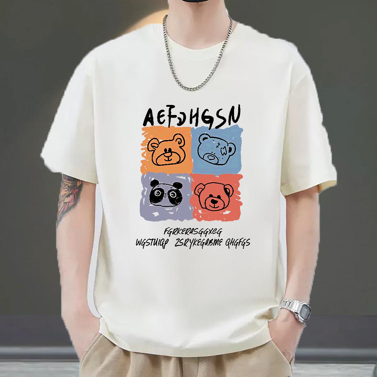 New Designer T Shirts Men Anime Mens Tshirts Hip Hop Breathable Short Sleeve Popular Tops Tees