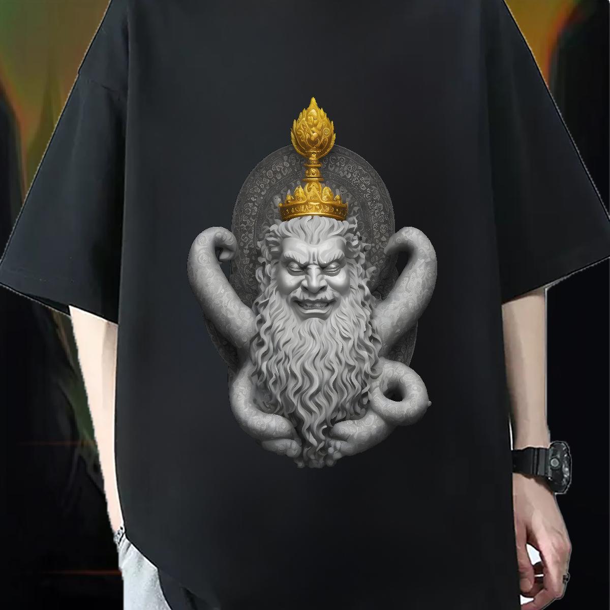 5A Tshirts Round Neck Short Sleeve Summer Casual T shirt Cartoon Printing S-3XL 2024 Summer Tees Shirts