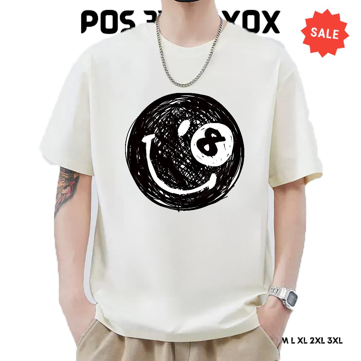 Wholesale Men Tops Tees 180g Cotton Hip Hop Street T-Shirts Black White Brand Tee Shirt