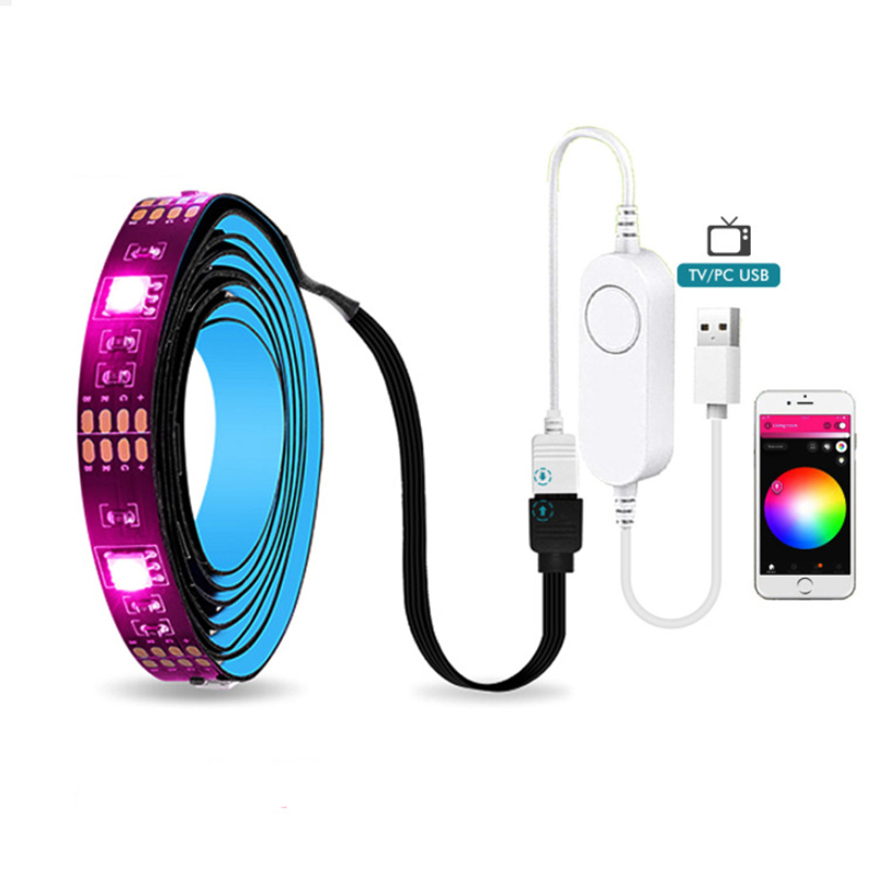 Smart Tuya Zigbee Led Strip Light Wifi USB TV Led Backlight Tape RGB Lights Works with Alexa /Zigbee Hub/Google /Smartthings D2.0