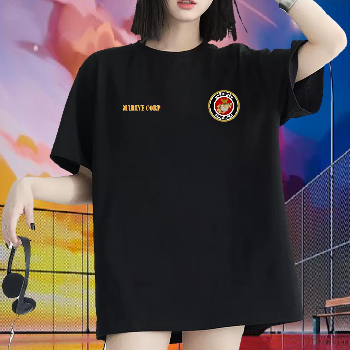 Breathable Crew Neck T shirt 2024 Summer Casual Womens Tshirts Cartoon Floral Printing High quality Clothes Shirt