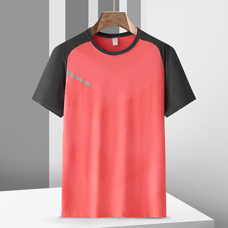 Yuncang Flash Hair Outdoor Ice Silk Sleeve T-shirt for Men in Summer, Thin, Trendy, Multi color, Casual, Sports, Quick drying, Short T, Compressible, 