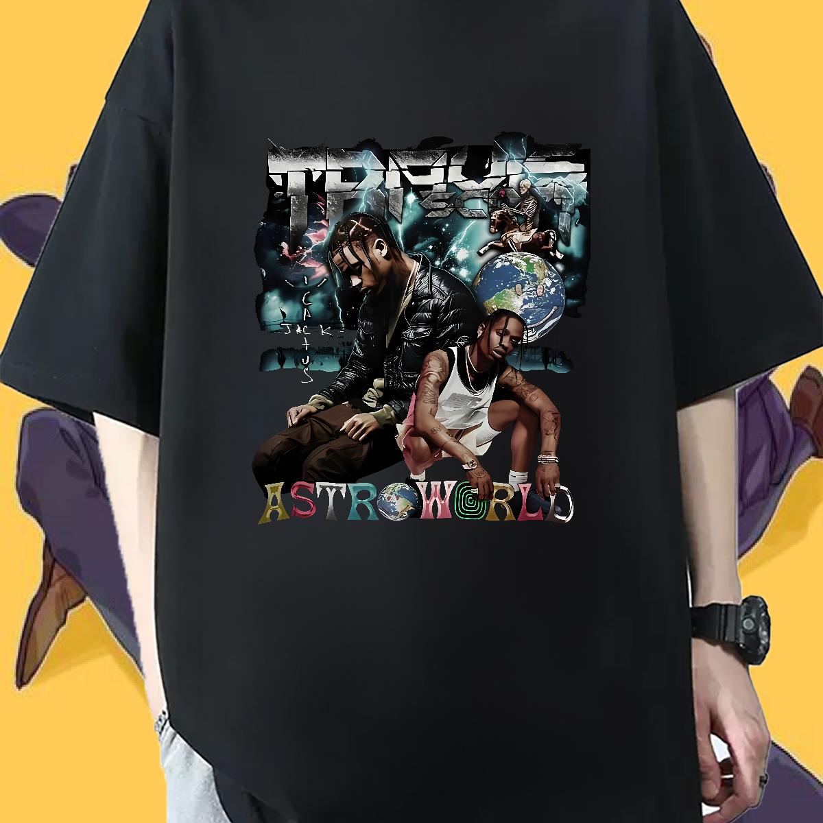 5A T Shirt For Man Sport Cotton Breathable Short Sleeve Men Clothes T-Shirt Custom Cartoon Printing S-3XL Tees