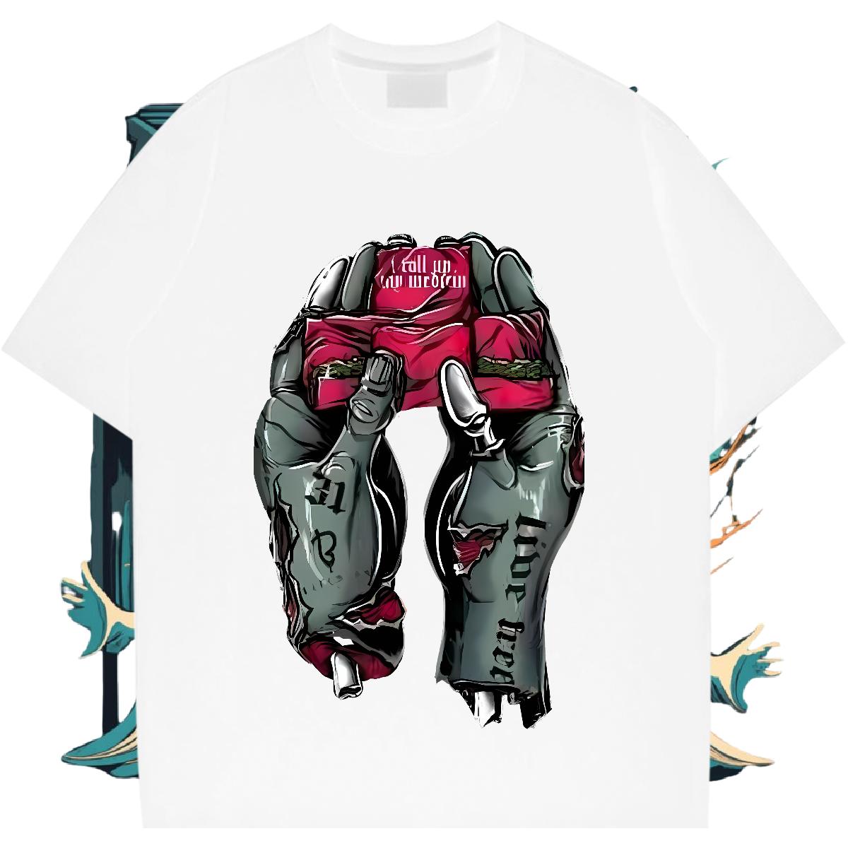 Unisex T-Shirts for Men Street Casual Breathable Crew Neck Men Tops Tees 2024 Custom Print Oversized Clothes