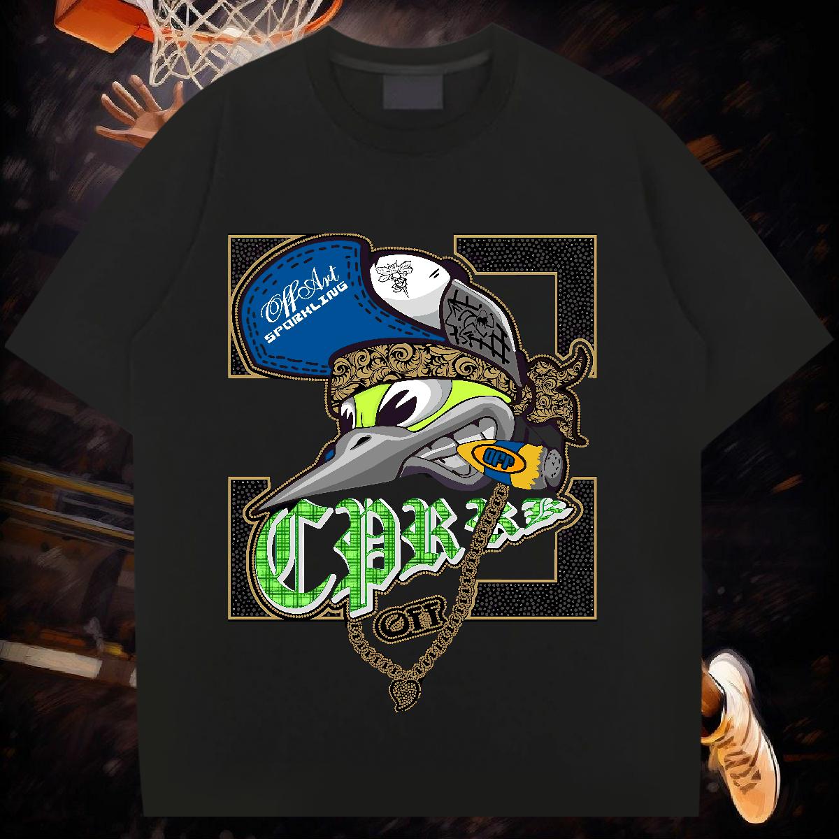 Casual New Mens T Shirts Asian Size Street Casual Men Clothes T-Shirt Round Neck Short Sleeve 5A