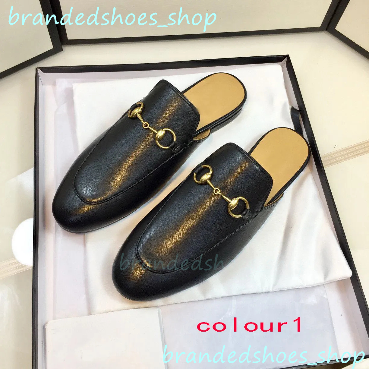 Summer spring jacquard Leather Slipper Canvas Flat Slippers designer Slippers Women Men Mules Leather slipper 100% Real leather designer Mules luxury Size 34-46