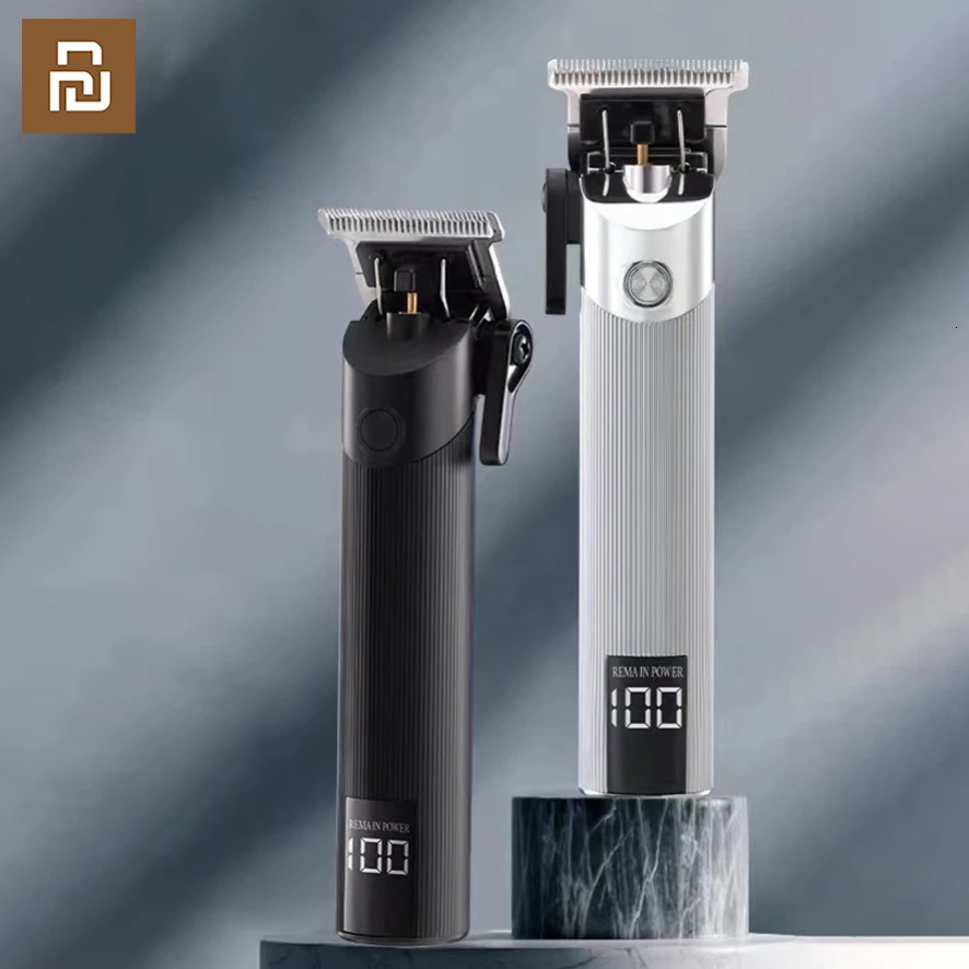 Youpin Komingdon Cordless Zero Gapped Trimmer Hair Clipper Professional Barber Shop Mens Haircut Machine for Beard Barbershop 240709