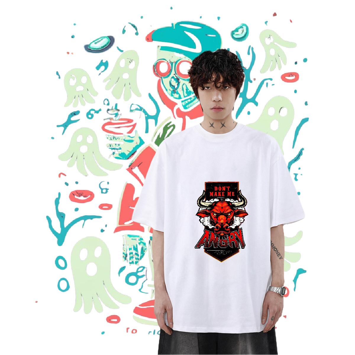 Fashion Design T-Shirts Custom Printed Men Tshirts Street Wear Short Sleeve Cotton O-Neck Cool Clothings