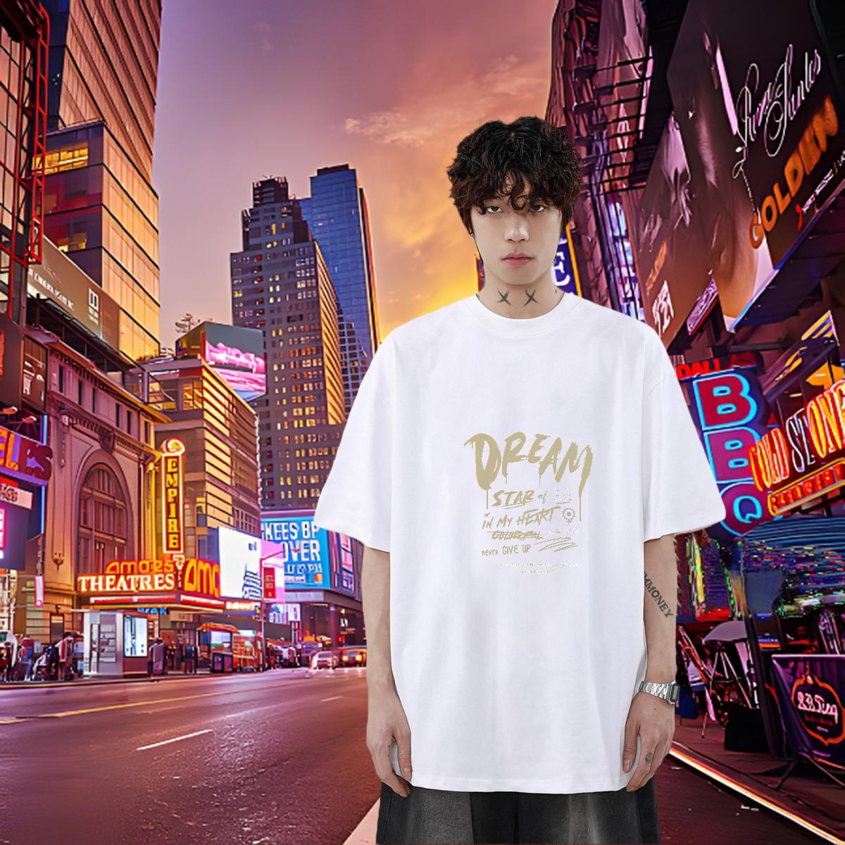 Soft T Shirts Men Casual Daily Wear Cotton Breathable Tshirts Fashion Design Custom Printing Tops Shirt