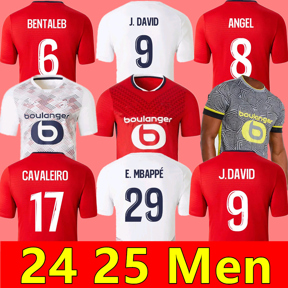 24 25 LOSC Lille soccer jerseys UMTITI White CABELLA J DAVID YAZICI OUNAS football shirt 2024 2025 Olympique M.BAYO maillot Adult Kids Kit ZHEGROVA Equipment