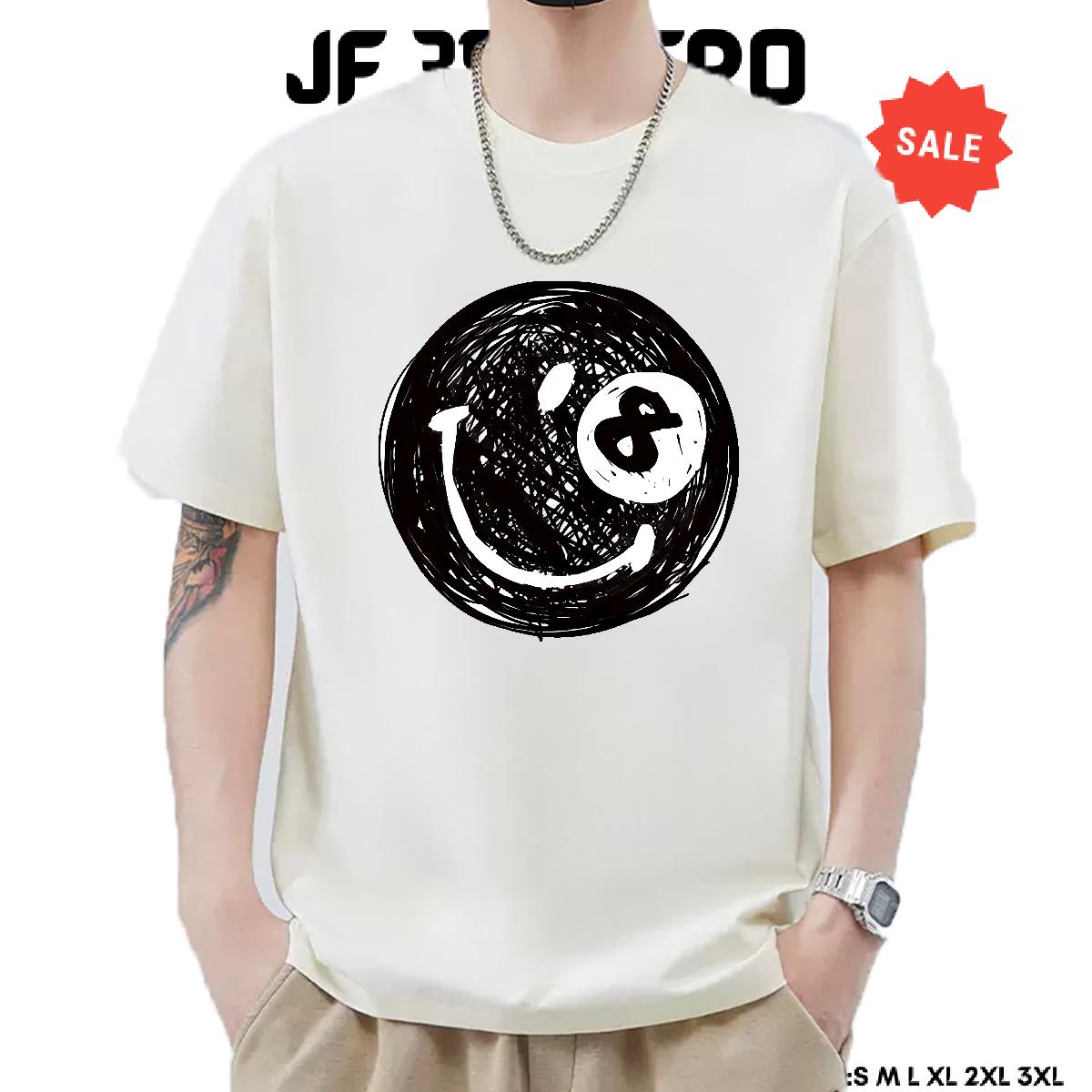 New Arrival T Shirt For Man Black White Men Tshirts Hip Hop Crew Neck Cotton Breathable Cool Design Tees Shirts