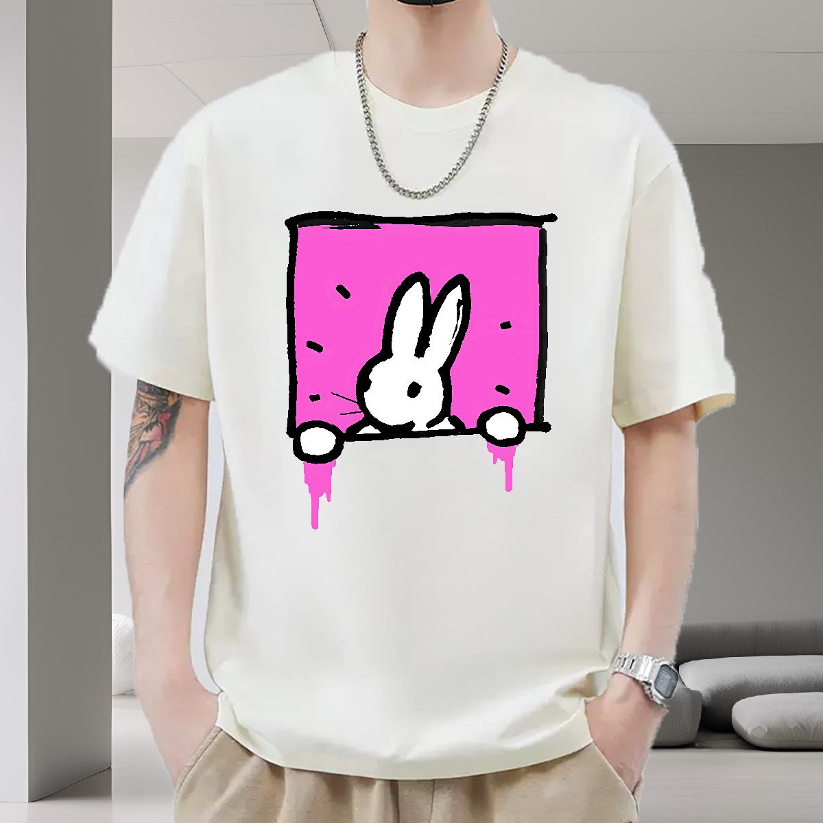 DIY T-Shirts for Men Anime Print Street wear Hip Hop Men Tshirts Short Sleeve Cotton O-Neck 5A