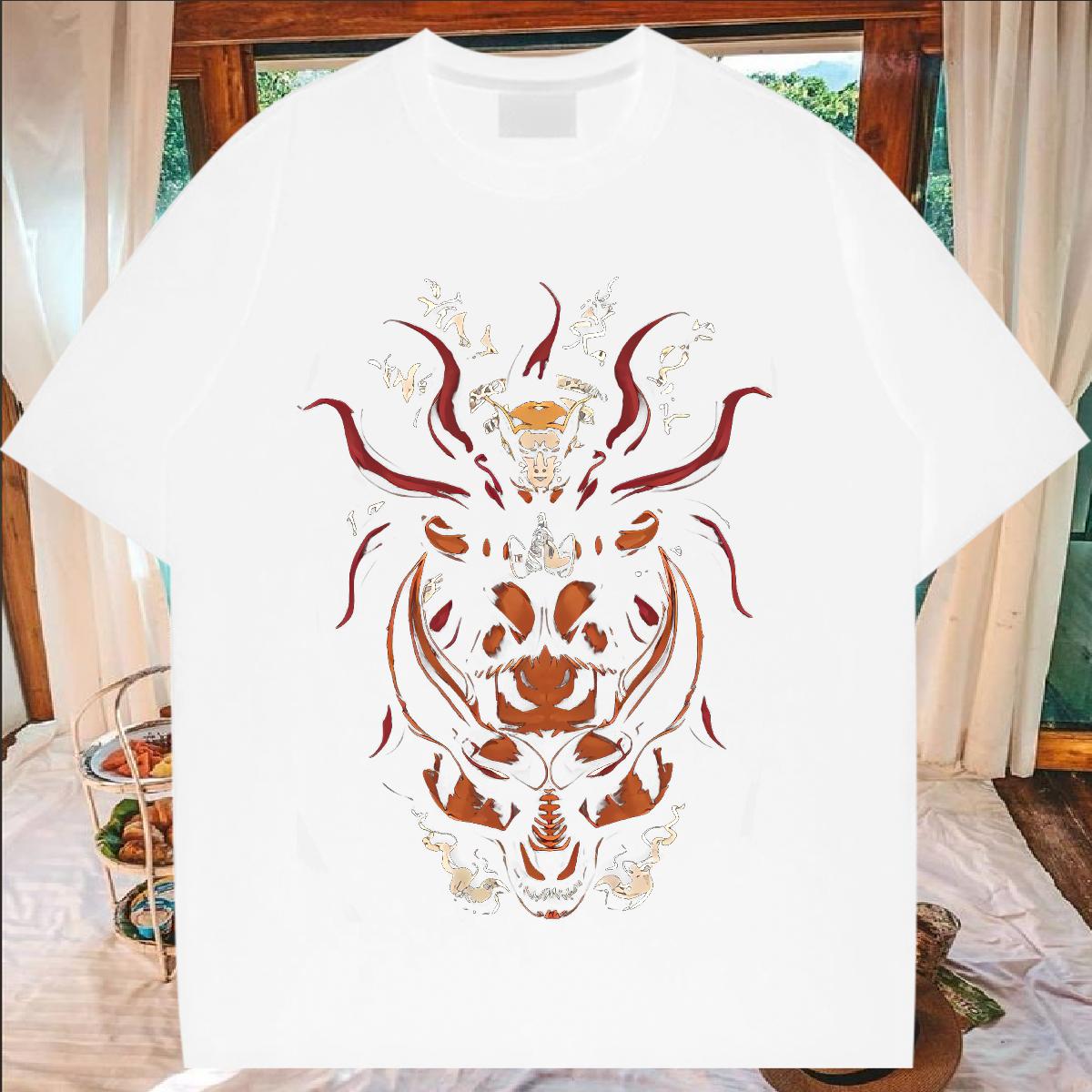 Cotton Breathable Short Sleeve Women T Shirts Custom Street Casual Tshirt for Man Woman Anime Oversized Wholesale Tees Shirts