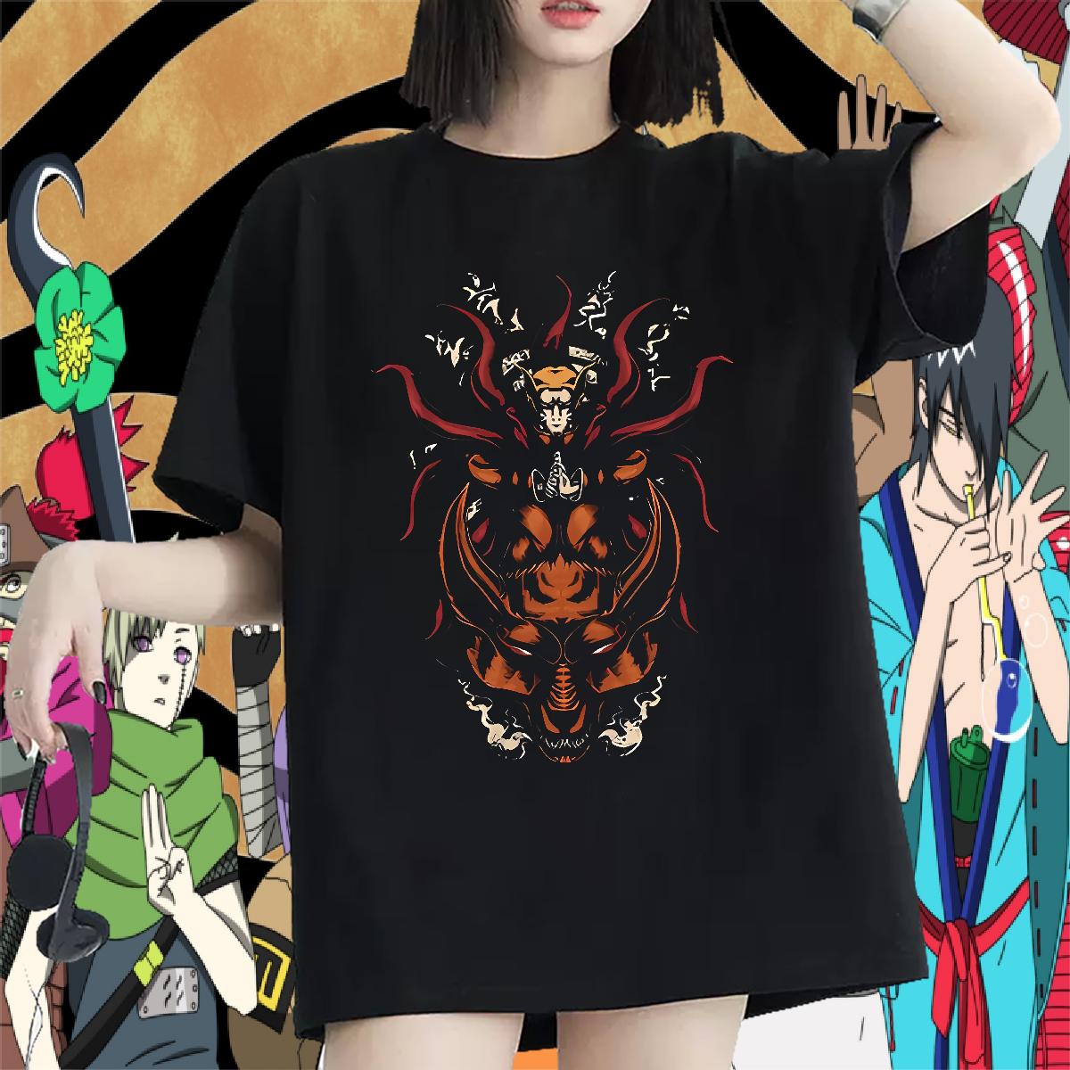 Loose fit T Shirts Women Crew Neck Cotton Breathable Tops Tees Outdoor Fashion Lady T shirt Anime Oversized