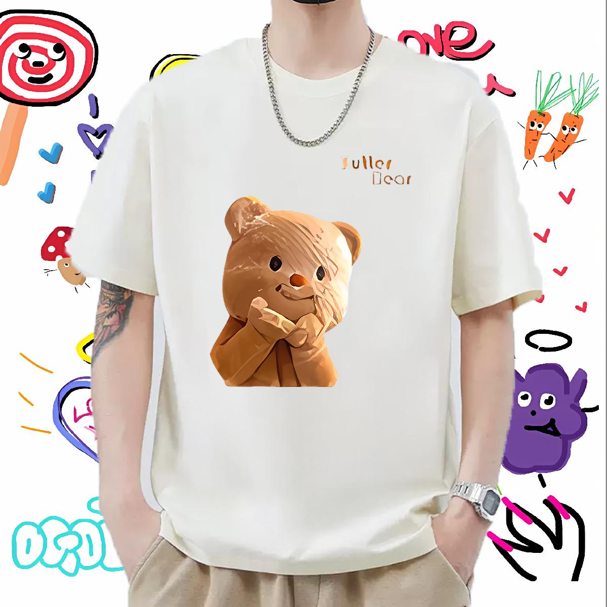 Designer Men Tops Tees Cotton O Neck Short Sleeves Daily Outfit Man T Shirts DIY Printed Fashion Design Tshirts