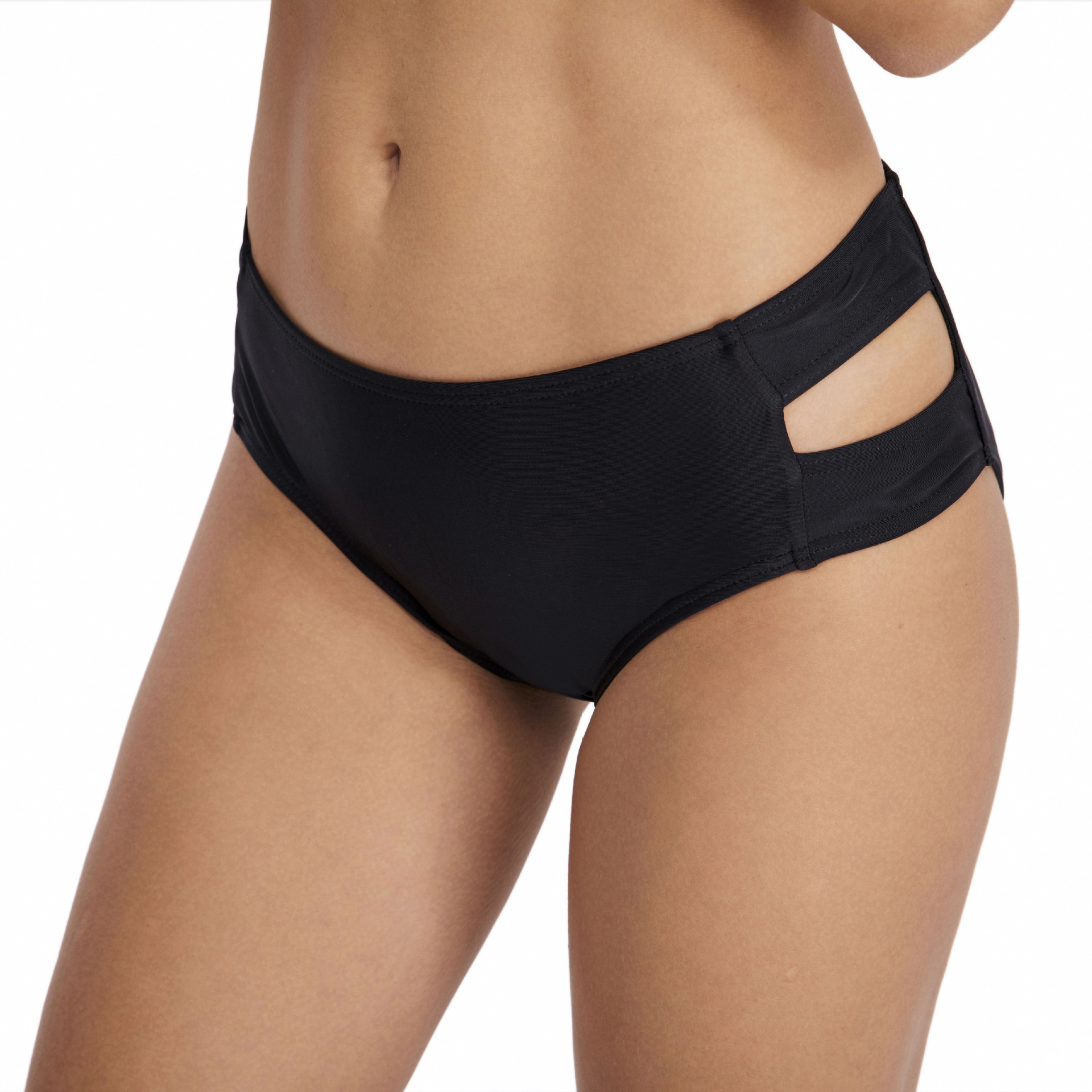 New Pattern Solid Temperament Versatile New Conservative Pleated Women's Triangle Pants with Sexy Solid Color Swim Trunks Temperament Loose Self-