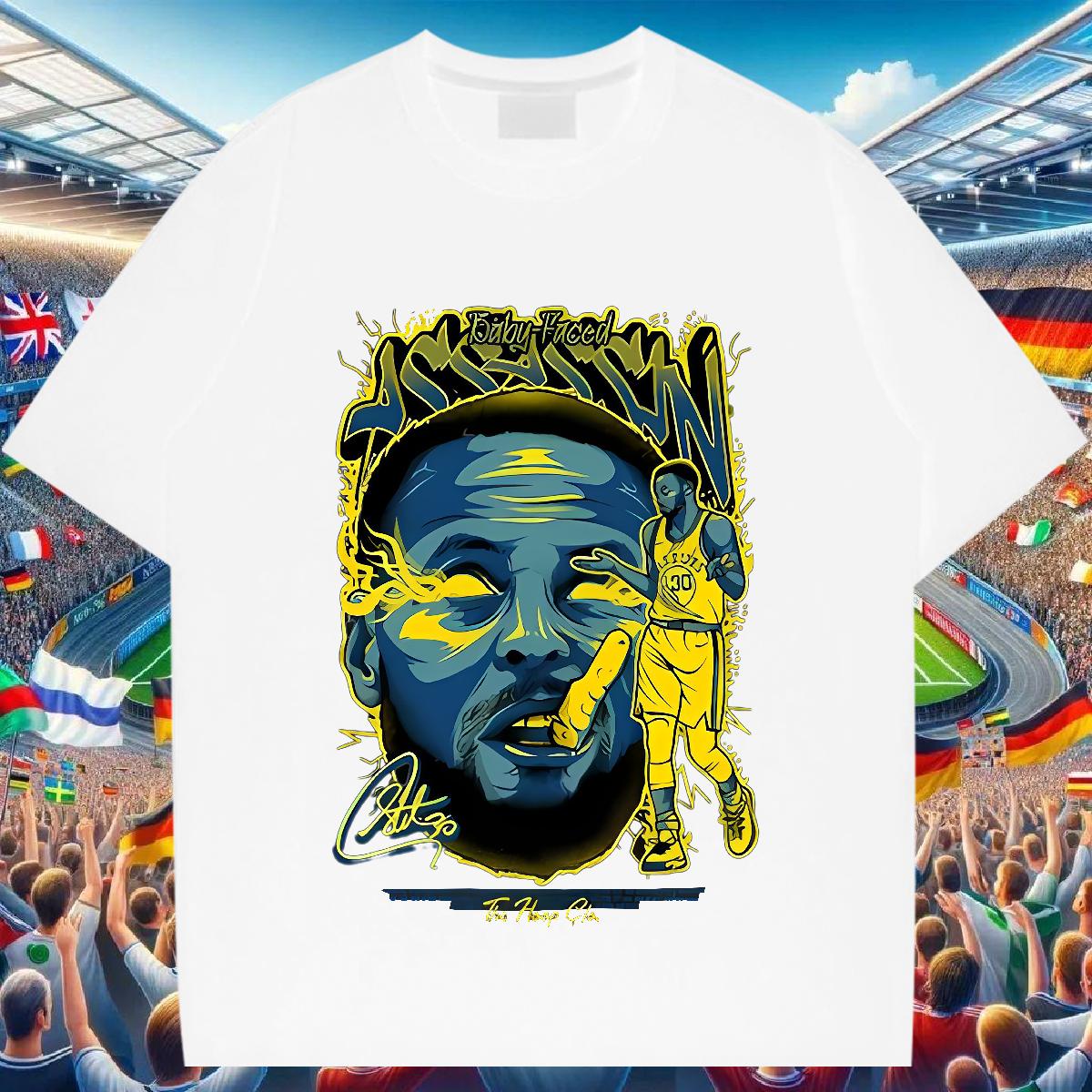 2024 T Shirt For Man DIY Printed Sports Casual Mens Tshirts Cotton Breathable Cool Design