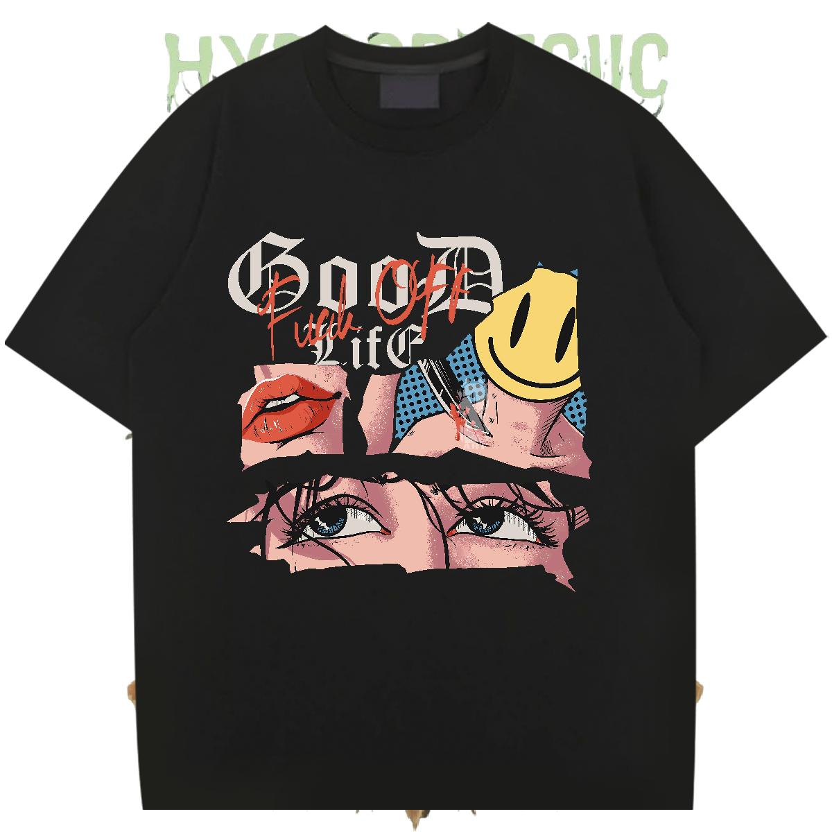 5A Tshirt for Man Woman Cotton O Neck Short Sleeves Anime Printing Street T Shirts Men DIY Anime Casual New Polos