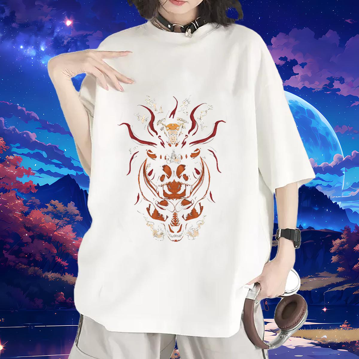 Comfortable T-Shirts for Women Breathable Crew Neck Tops Shirt Daily Wear New Arrival Lady T shirt Anime Print