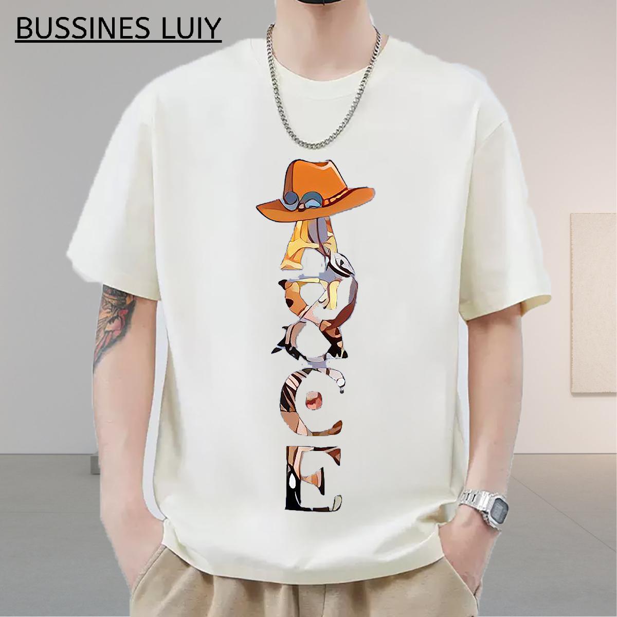 Cool Design T-Shirts Street wear Hip Hop Cotton Breathable Couples T Shirts Fashion New Custom Printed Wear