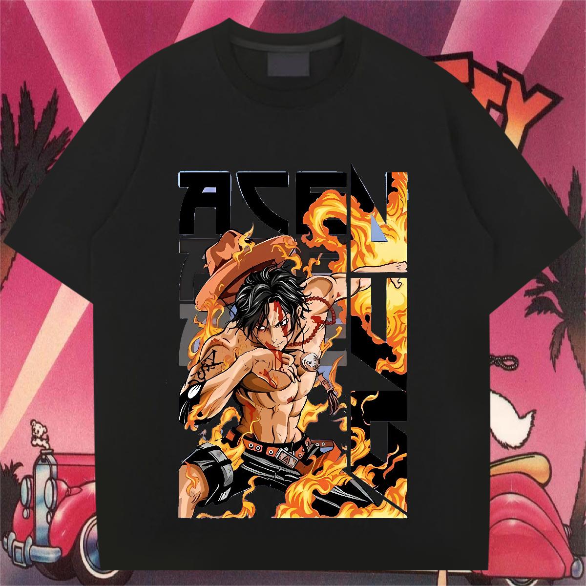 Classic T shirt Custom Cartoon Spring Summer Mens Tshirts Round Neck Short Sleeve Unisex