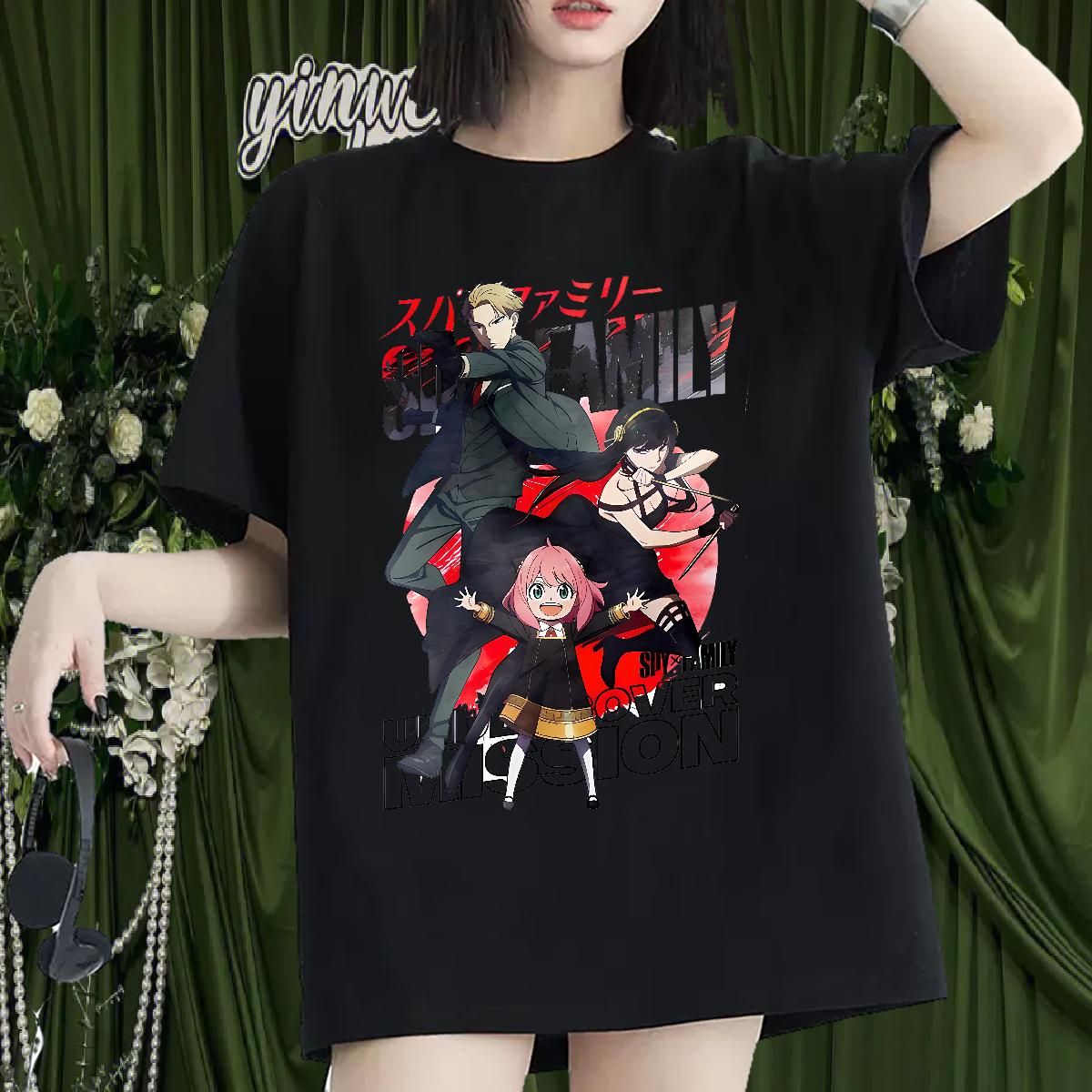 Fashion New Womens T Shirts O-Neck Short Sleeve Cotton Hip Hop Street Women Tshirts Custom Cartoon 5A Tees