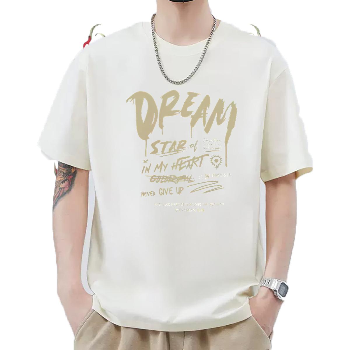Fashion Mens T Shirts Breathable Crew Neck Hip Hop Couples T Shirts DIY Logo Cool Tops Shirt