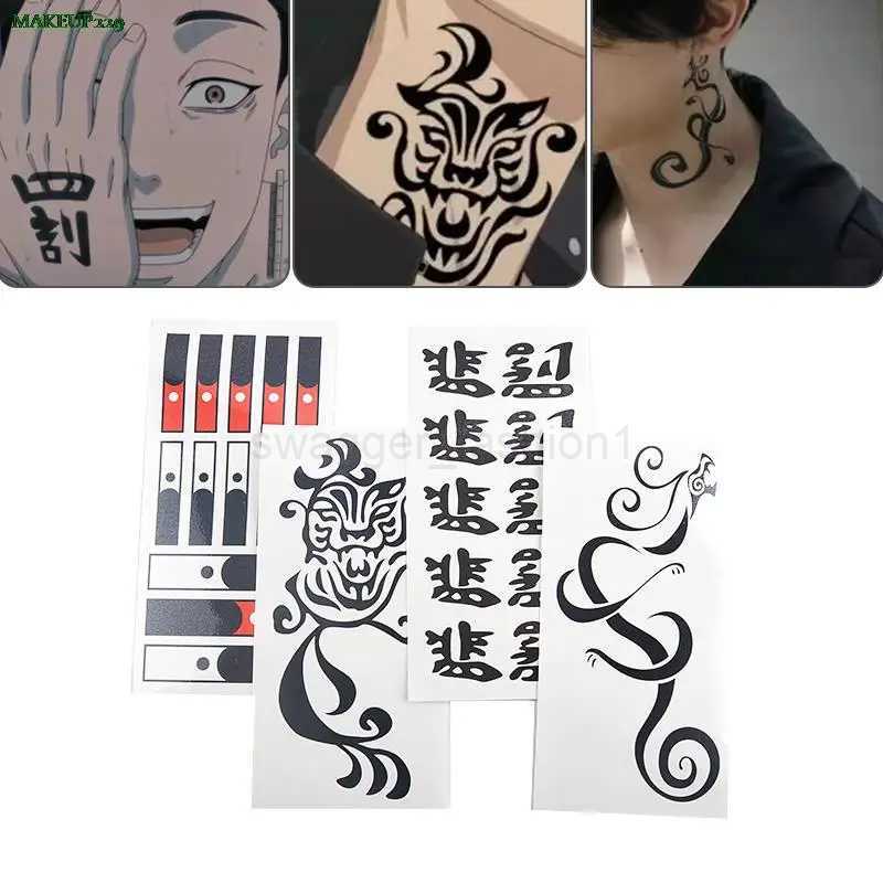 Waterproof Anime Tokyo Revengers Tattoos Draken Cosplay Sticker Ken Ryuguji Temporary Tattoo Sticker Dragon Halloween AccessoryB240713