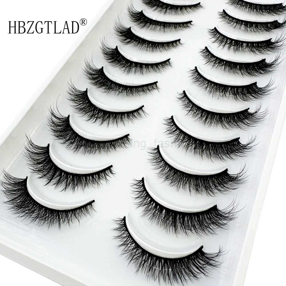 NEW 10pairs makeup eyelashes soft fluffy lashes false eyelashes dramatic 3d mink lashes lash extension make up cilio faux cilsCL240713