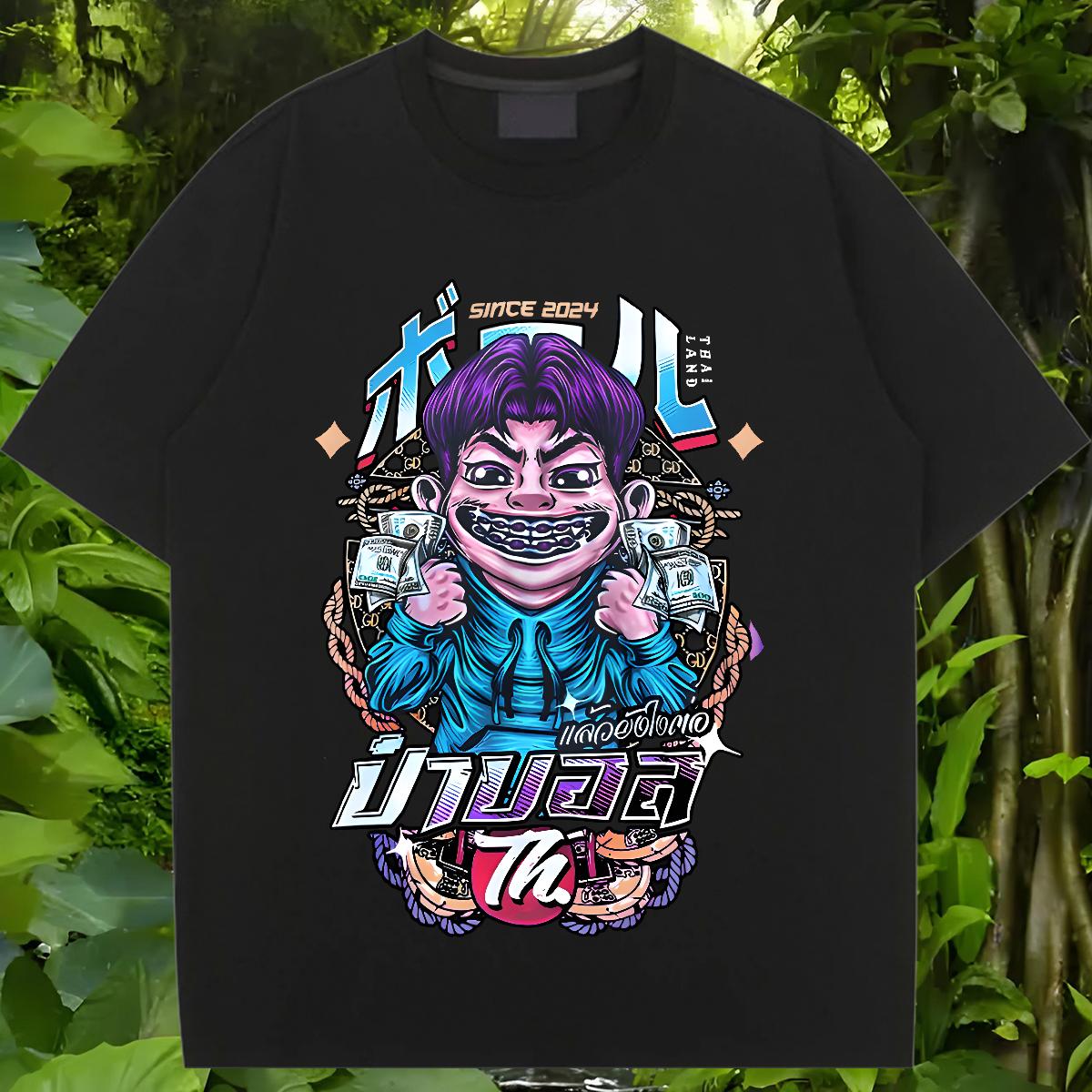 Unisex Womens T Shirts Breathable Crew Neck Cotton Clothes Shirt Street Casual Stylist Woman Tshirt Custom Anime