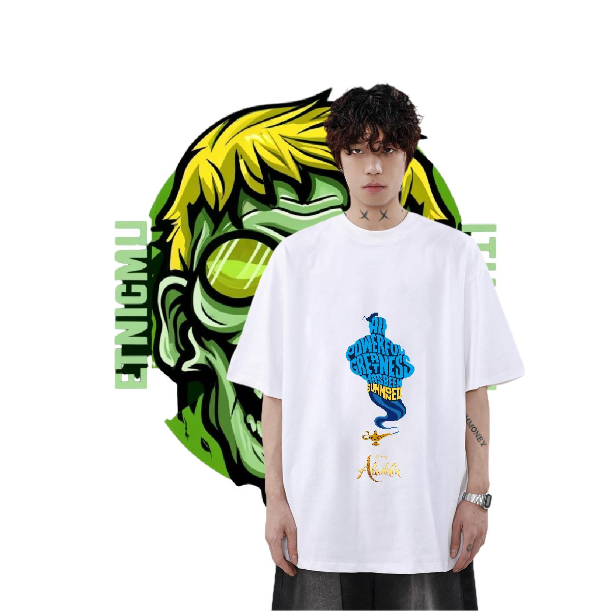 Stylist T-Shirts for Men Custom Anime Spring Summer Couples T Shirts Short sleeve Cotton Soft Popular