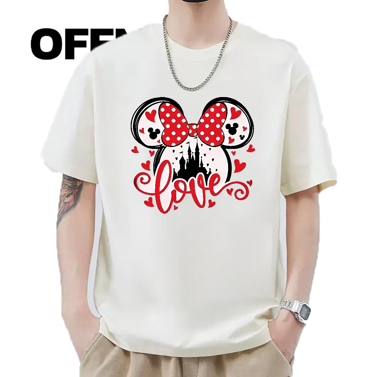 Classic T-Shirts High Street Hip Hop Breathable Short Sleeve Men Tees Classic Casual Cartoon Print Tops