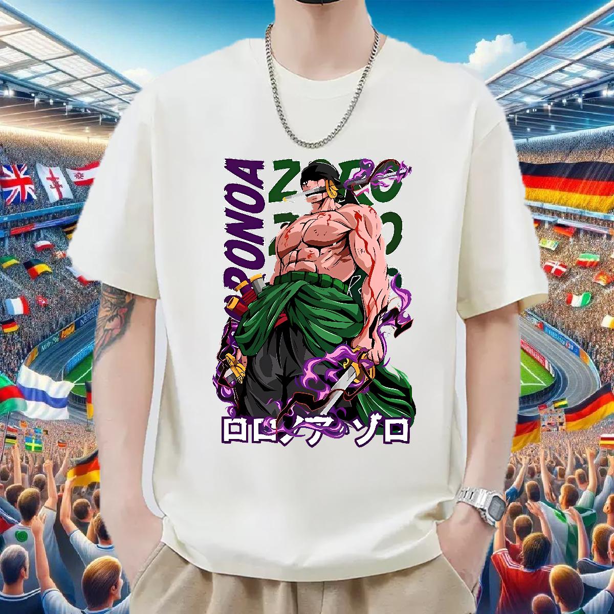 New Designer T Shirt For Man DIY Printed Outdoor Men Tees 180g Cotton Loose Fit