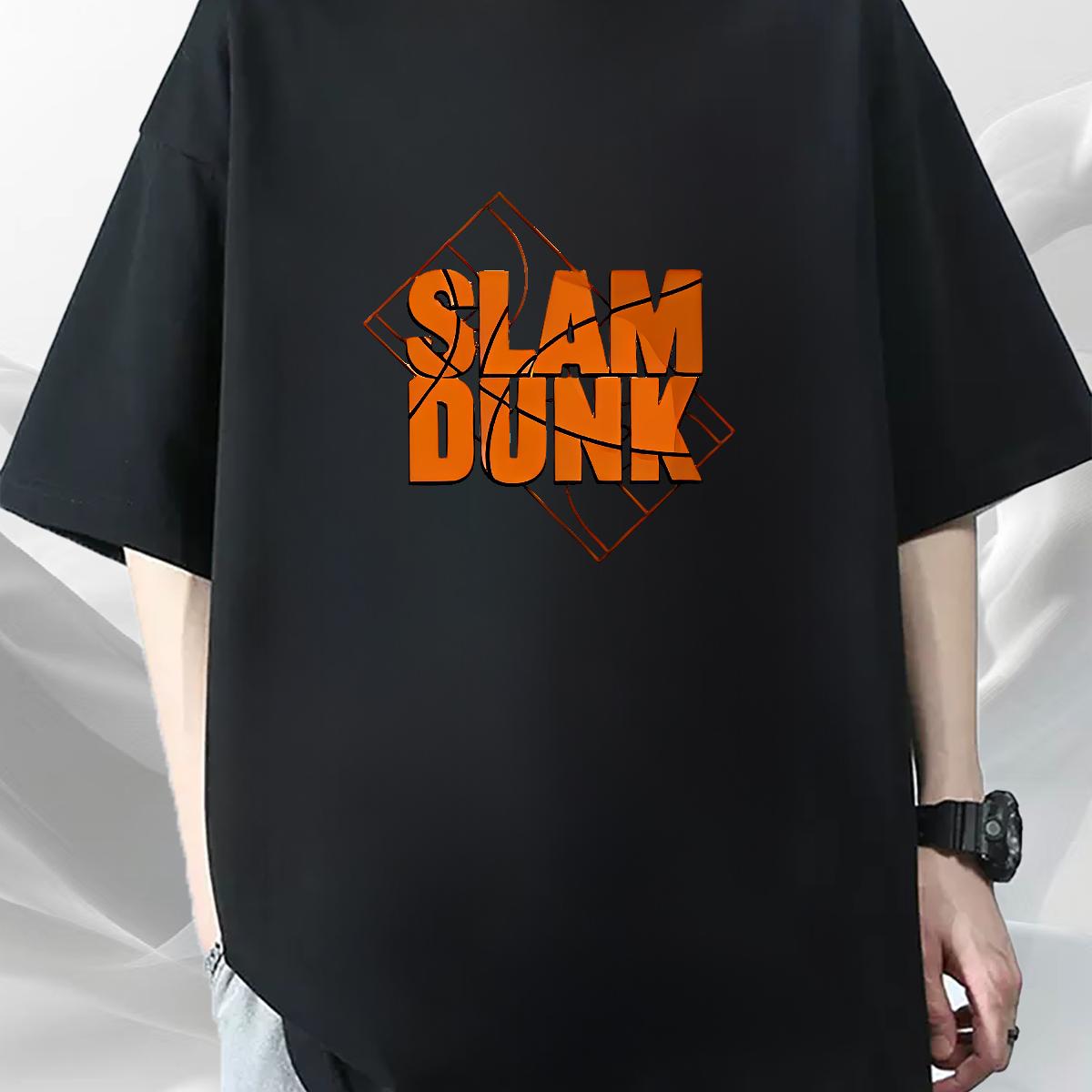 Popular T Shirts Men Anime Printing Street Cotton Breathable Men Tees Casual New Black White Polos