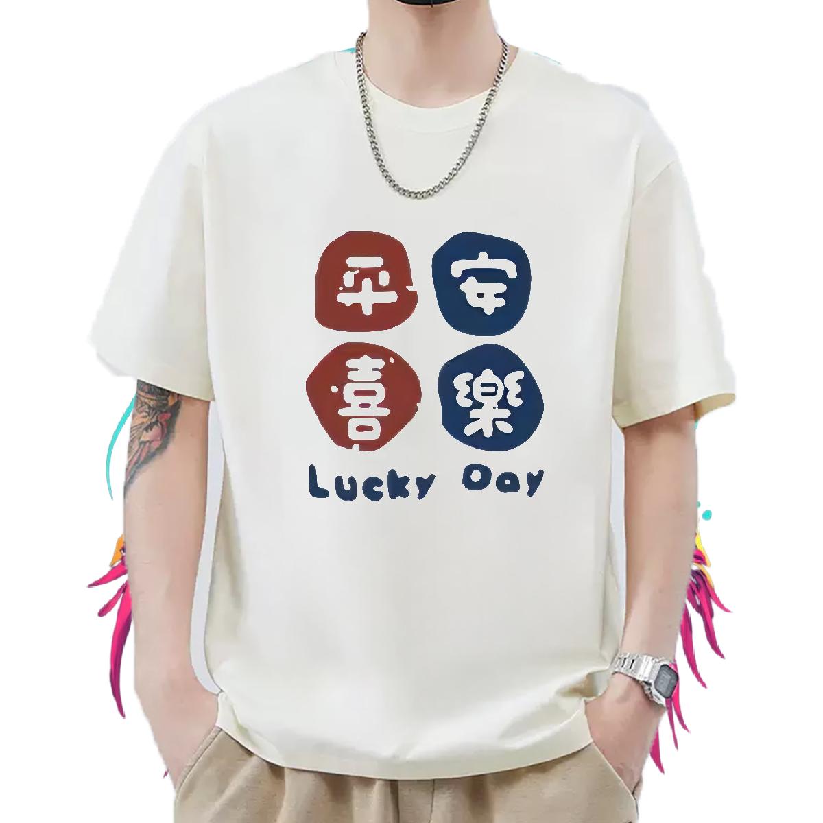 Fashion T-Shirts Cartoon Printing S-3XL Daily Wear Tshirt for Man Woman Crew Neck Cotton Soft