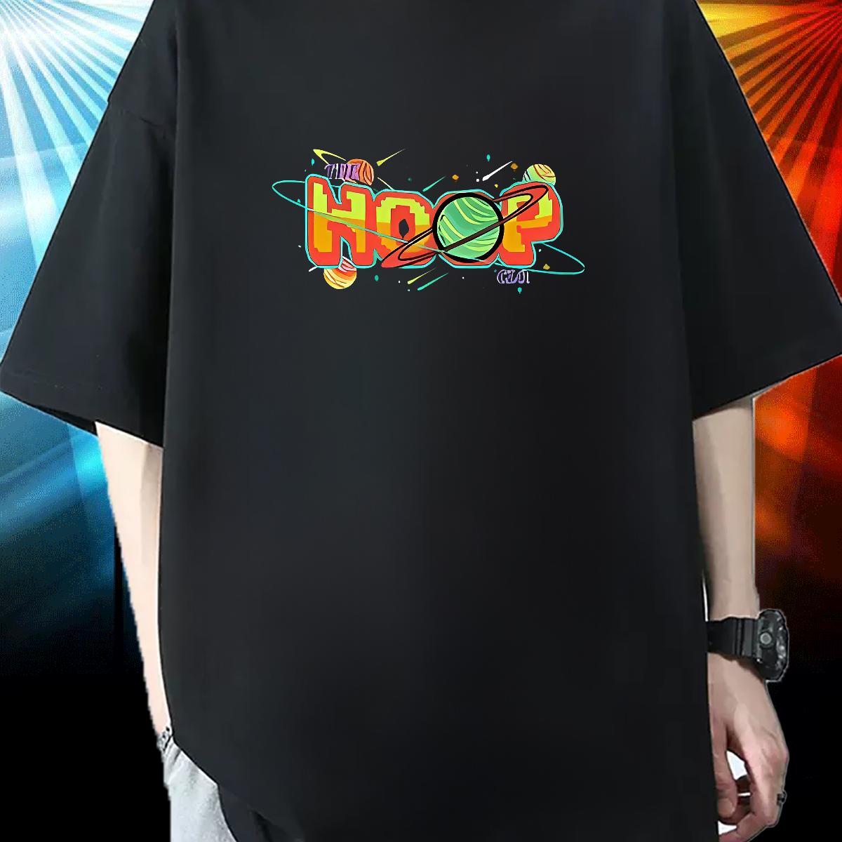 Customized T Shirt For Man Plus Size Cartoon Hip Hop Street Tshirts Cotton Breathable Soft Cool