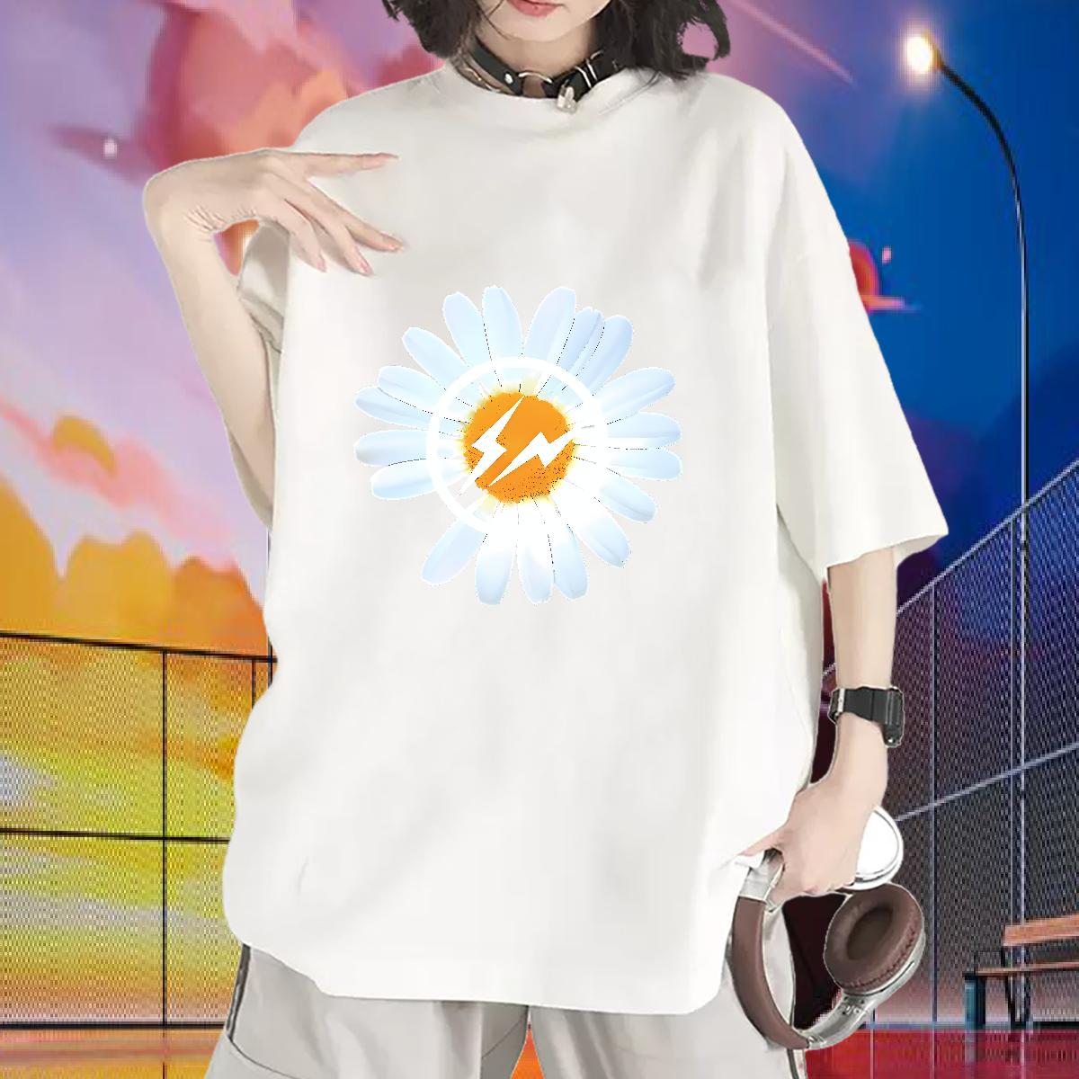 Fashion Womens T Shirts Cotton Breathable Short Sleeve Casual Couples T Shirts Cartoon Anime Brand Wear