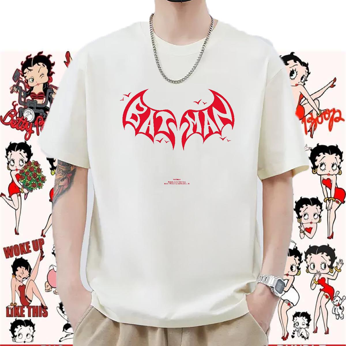 Comfortable T-Shirts Hip Hop Street Cotton Breathable Short Sleeve Tshirts 2024 New Plus Size Custom Tees Shirts