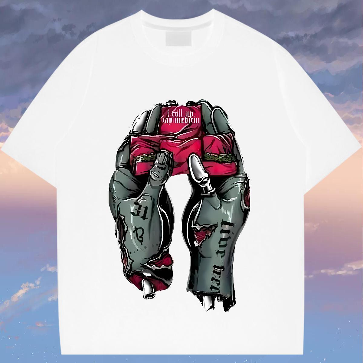 Comfortable Man T Shirts Outdoor Breathable Crew Neck Cotton Men Tops Tees Designer Customized Wear