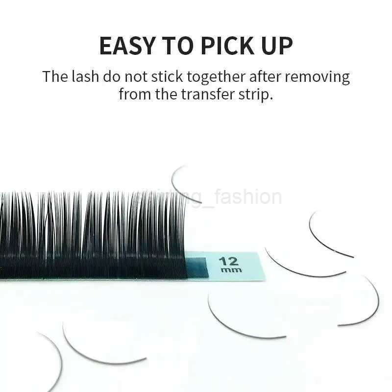 NATUHANA Korea PBT 16Rows B C D Curl Eyelash Extension False Individual Lashes Hand Made Faux Mink Eyelashes for ExtensionsCL240713