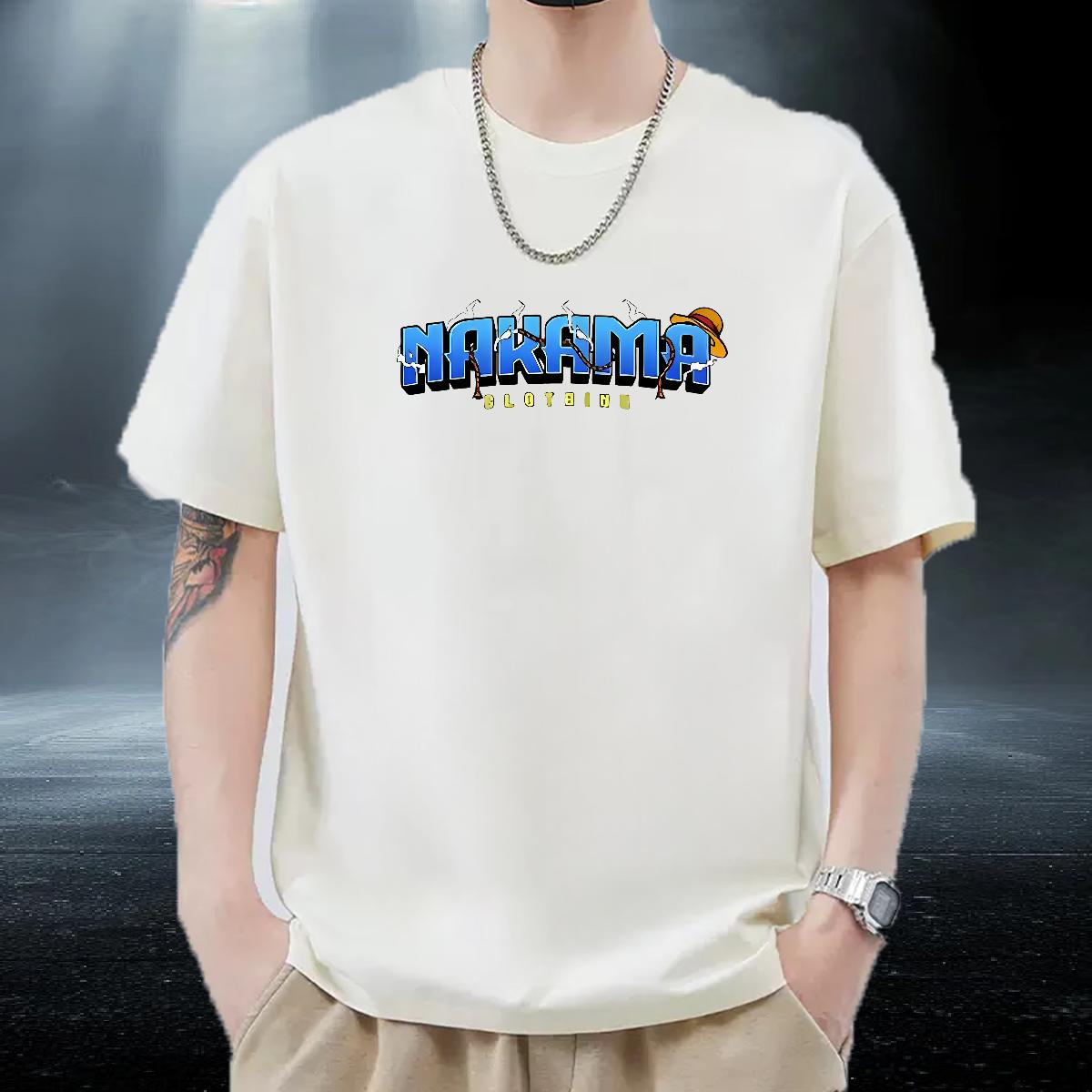 Wholesale Man T Shirts Cartoon Printing S-3XL Couples T Shirts Street Wear Breathable Crew Neck Classic Tees Shirts