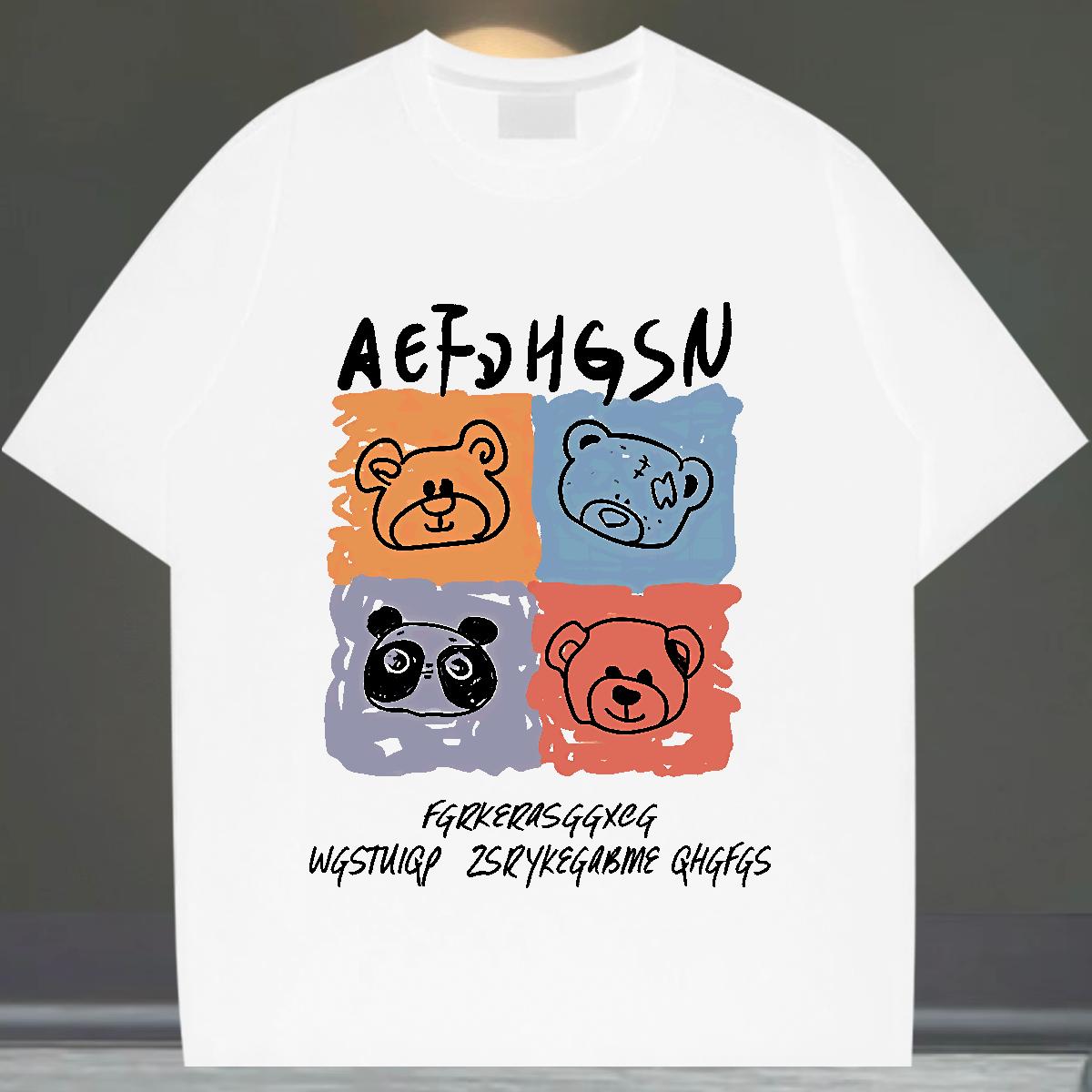 New Designer T Shirts Men Anime Mens Tshirts Hip Hop Breathable Short Sleeve Popular Tops Tees