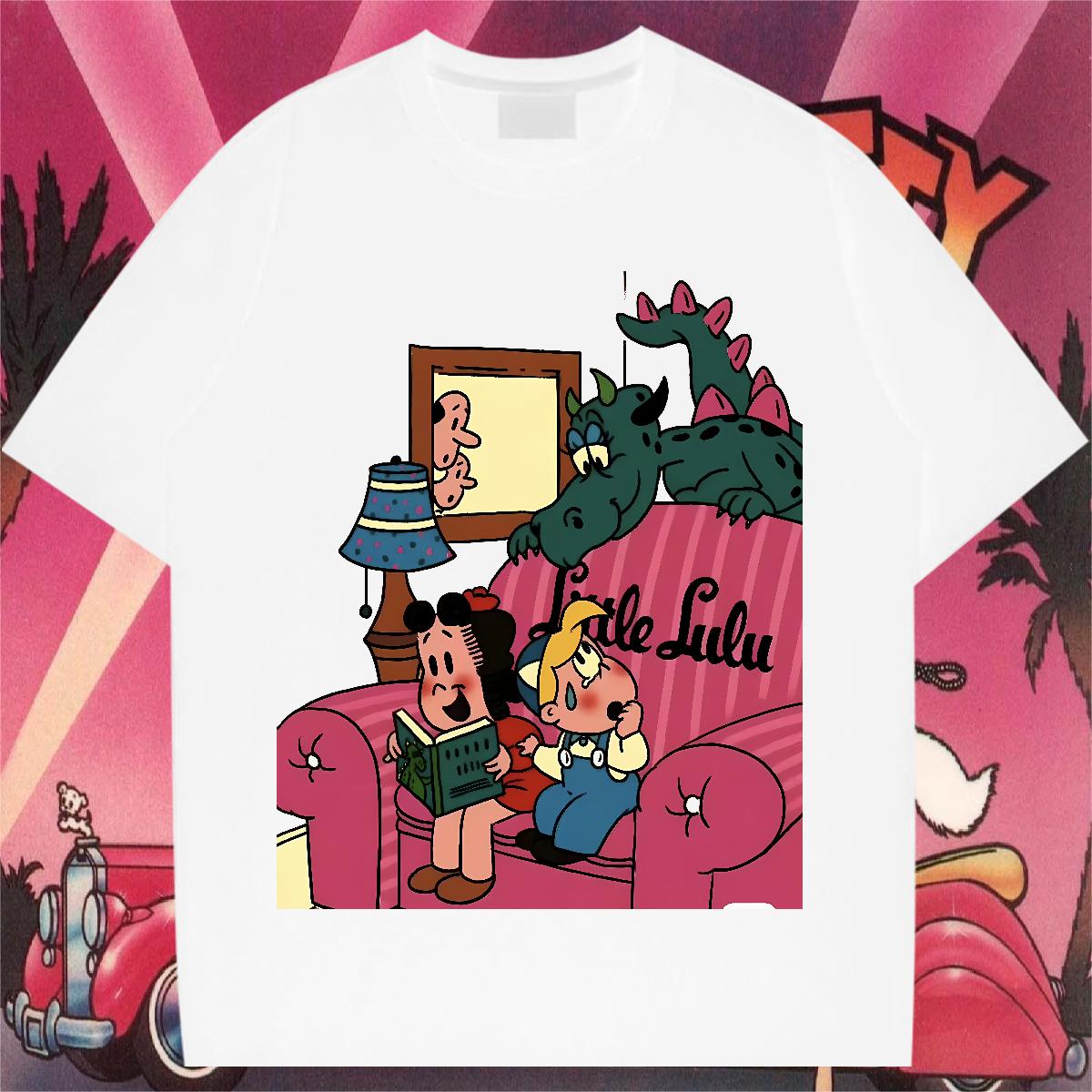 Popular T Shirts Men Summer Casual Short Sleeve Cotton O-Neck Men Clothes T-Shirt Fashion Designer Anime Print Top Tees