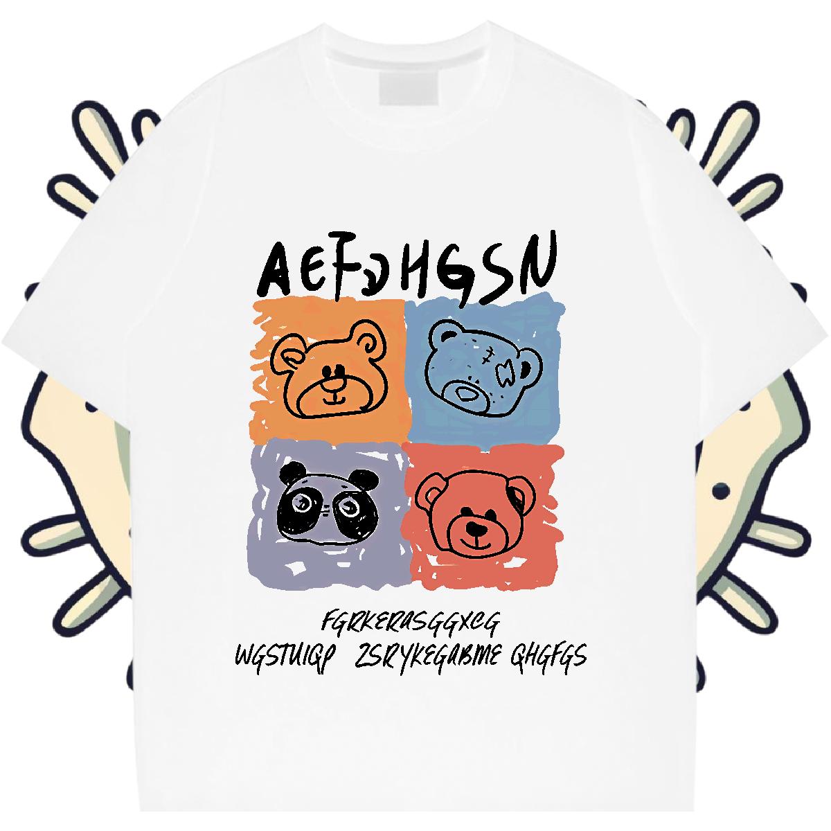 Designer Men Clothes T-Shirt Cotton O Neck Short Sleeves Casual Daily Wear T-Shirts Custom Cartoon DIY Customized Tees