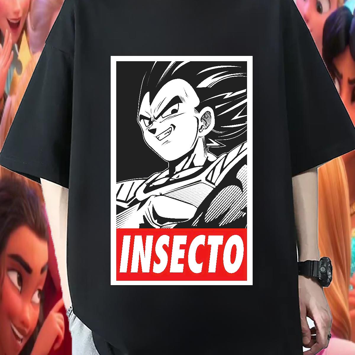 Fashion Casual T shirt Anime Print Daily Wear Men Clothes T-Shirt Crew Neck Cotton Breathable Loose Fit