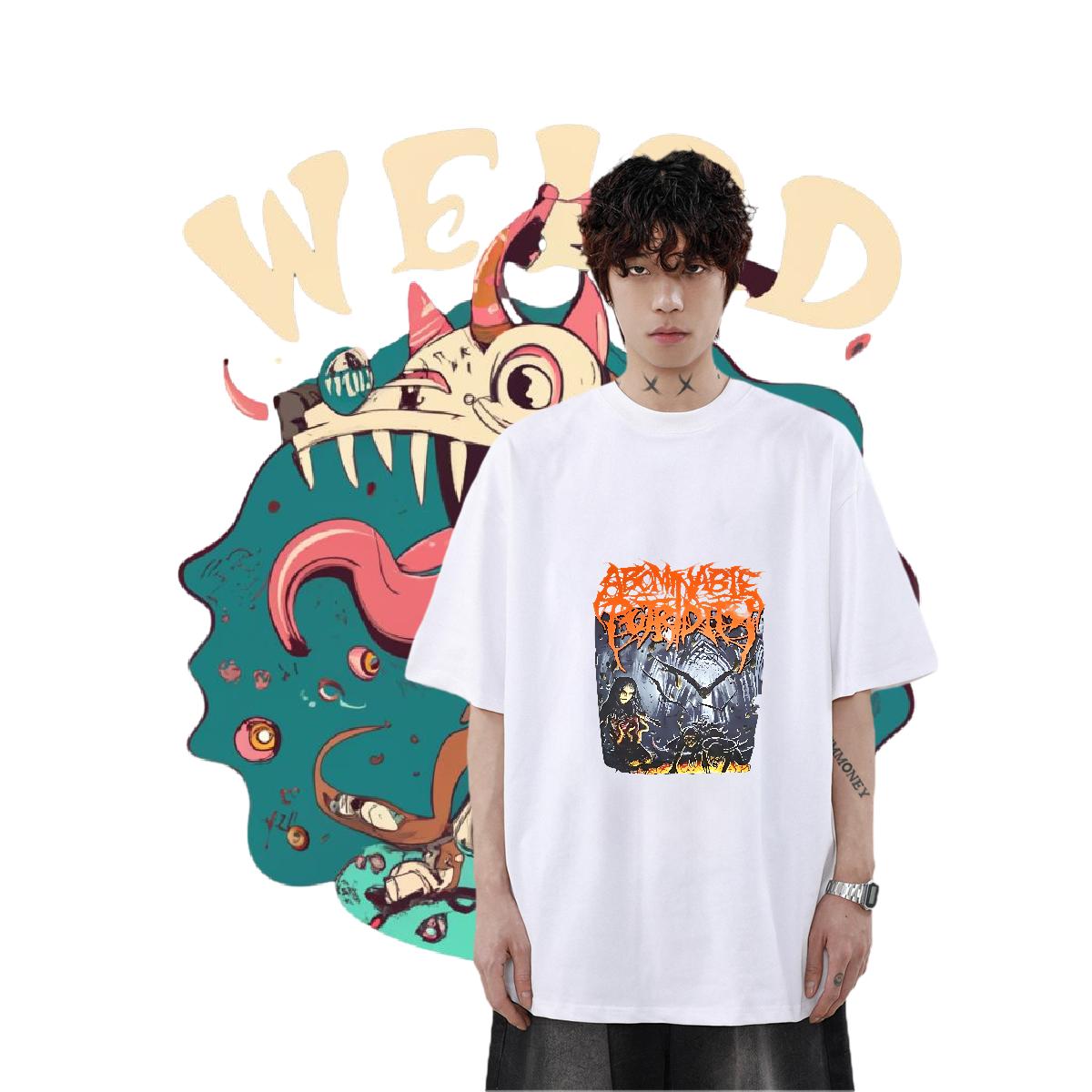 Cool Design Men Clothes T-Shirt Breathable Short Sleeve Casual Mens T Shirts Black Oversized Fashion New Tops Tees