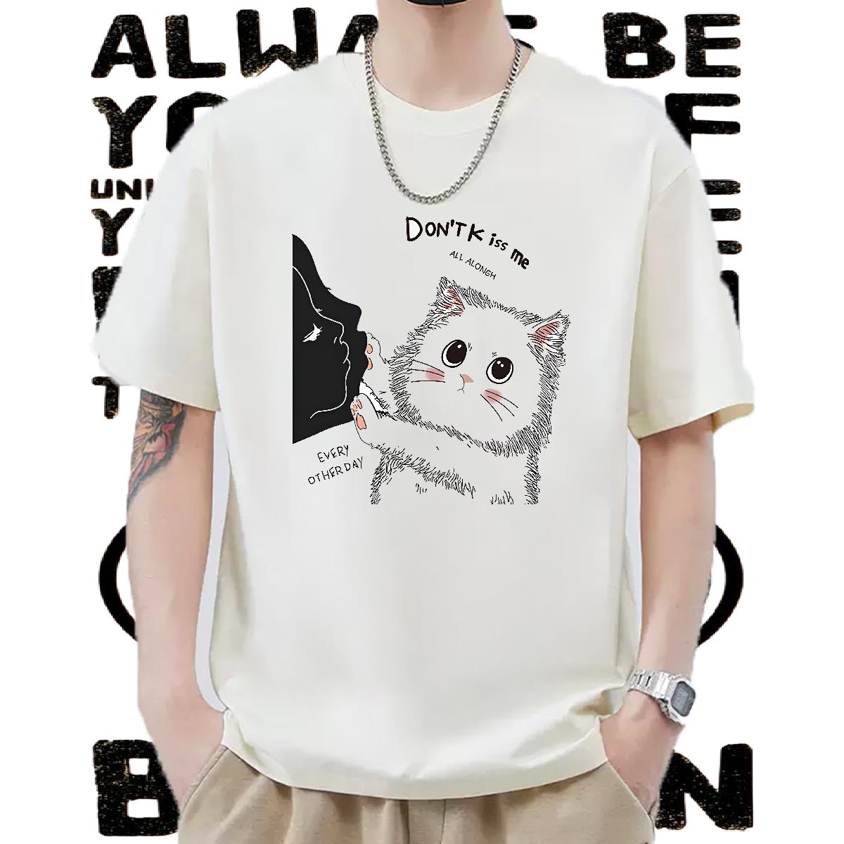 2024 Summer Man T Shirts Custom Outdoor Men Tops Tees Crew Neck Cotton 5A