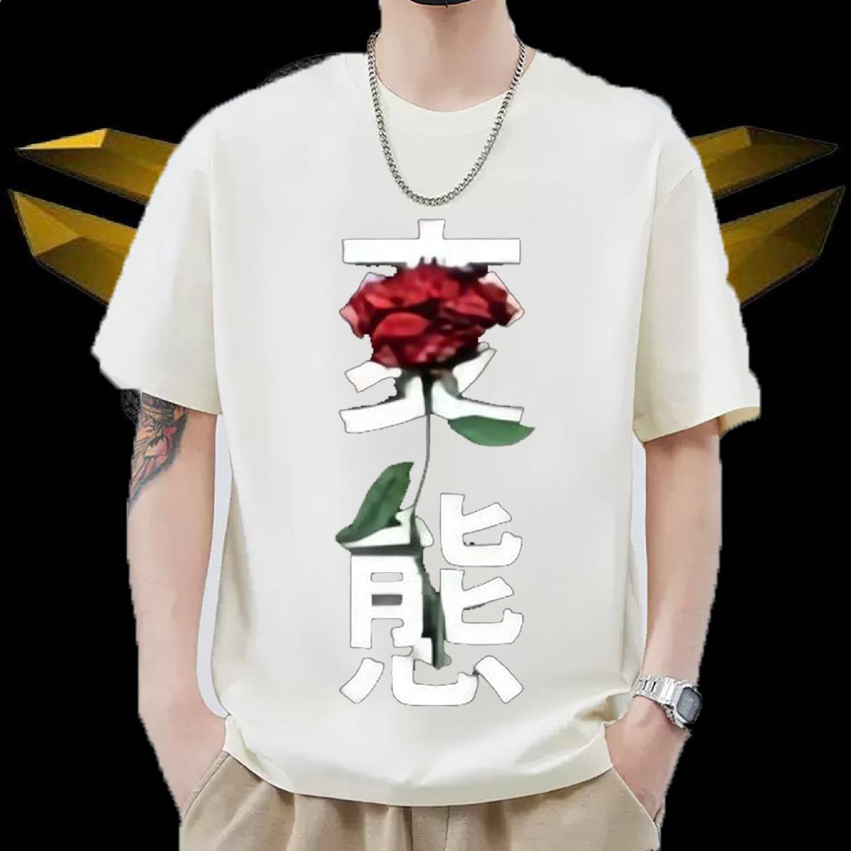 New Man T Shirts Custom Cartoon Tshirt for Man Woman Casual Cotton Breathable Soft Brand Tees Shirts