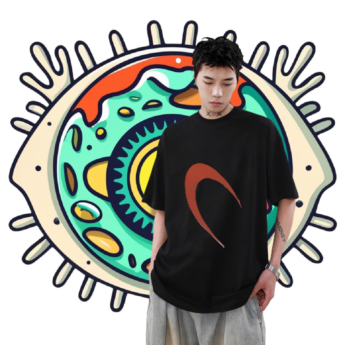 Stylist T Shirt For Man Skull Couples T Shirts Street Wear Cotton Breathable Short Sleeve Classic Tees