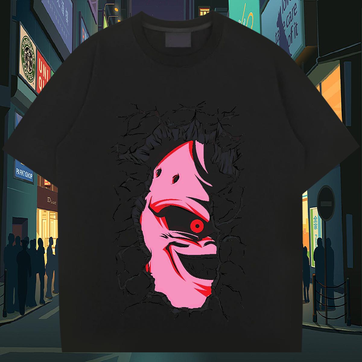 2024 Designer T-Shirts Cartoon Print Men Tops Tees Spring Summer Breathable Short Sleeve 5A Clothings